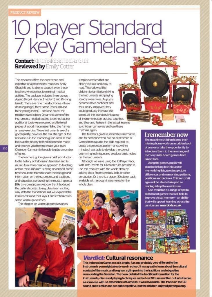 Teach Primary Review Gamelan Standard 10 Player Pack